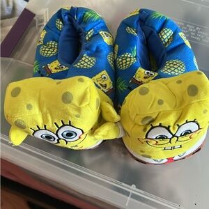 SpongeBob SquarePants Kids Slippers - Yellow and Blue